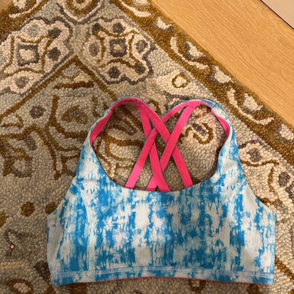 Ivivva Green and Pink Strappy Sports Bra set of 4 - Picture 6 of 9